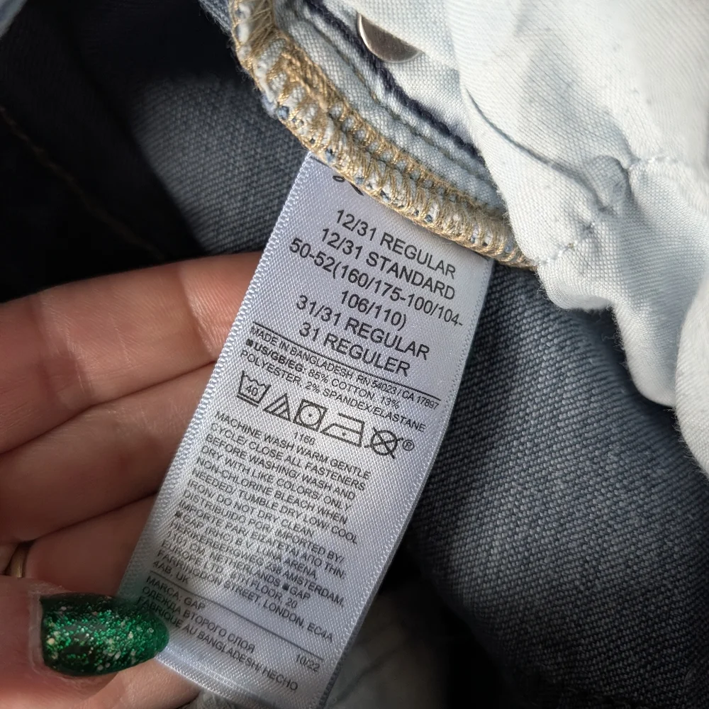 Gap Denim Classic Straight Jeans Size 12 31